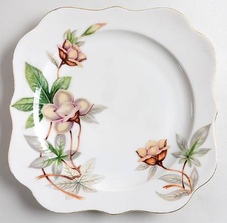 Woodrose Square Salad Plate