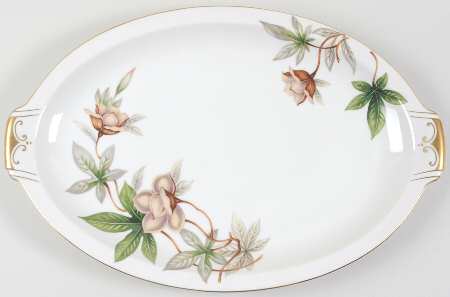 Woodrose 17" Oval Serving Platter