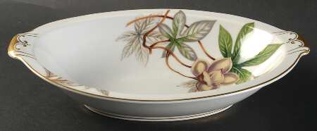 Woodrose 11" Oval Vegetable Bowl