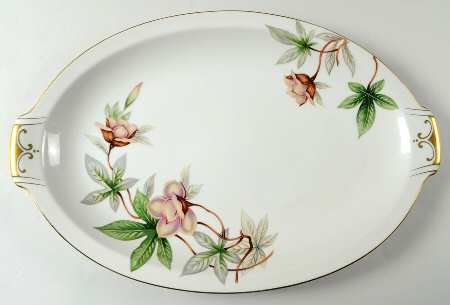 Woodrose 18" Oval Serving Platter