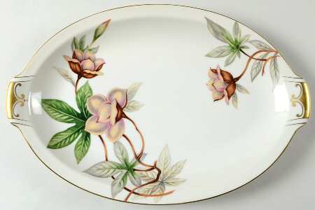 Woodrose 13" Oval Serving Platter