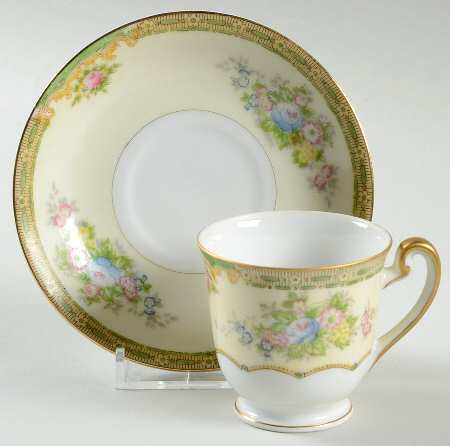 Woodbine Footed Demitasse Cup & Saucer Set