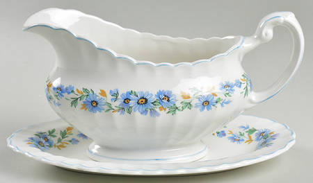 Alpine Mist Gravy Boat & Underplate/Relish