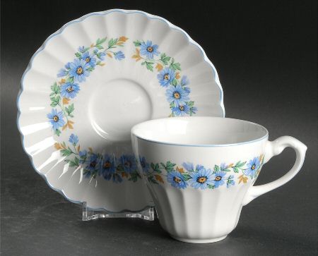Alpine Mist Flat Cup & Saucer Set