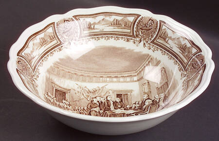 Americana Brown 8" Round Vegetable Bowl