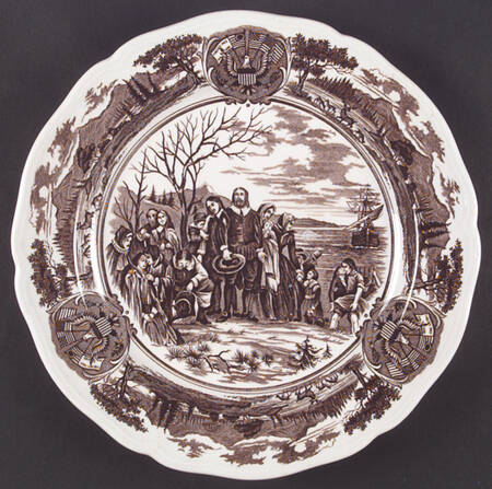 American Legend Brown Dinner Plate
