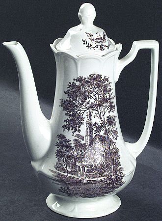 American Legend Brown Coffee Pot & Lid
