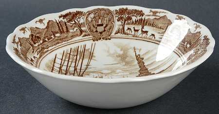 American Legend Brown Coupe Cereal Bowl
