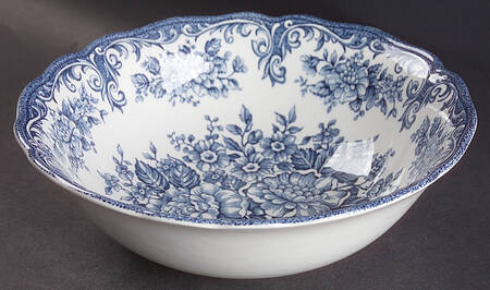 Avondale Blue 8" Round Vegetable Bowl