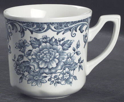 Avondale Blue Flat Cup