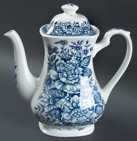 Avondale Blue Coffee Pot & Lid