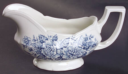 Avondale Blue Gravy Boat