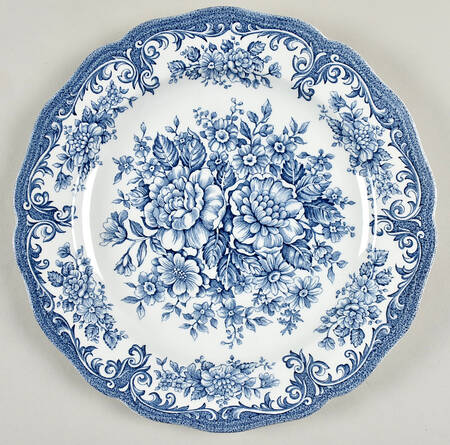 Avondale Blue Large Dinner Plate