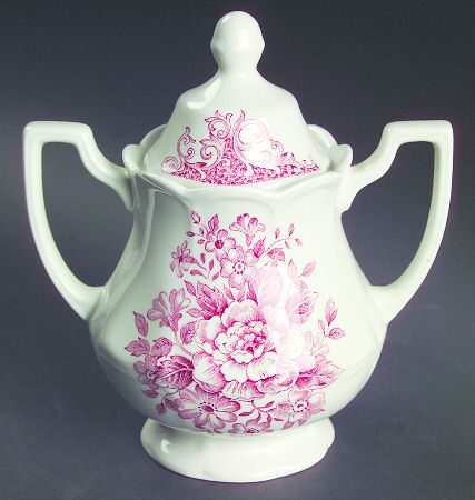 Avondale Pink Sugar Bowl & Lid
