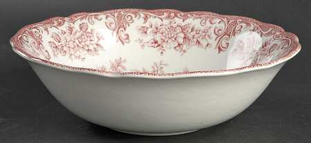 Avondale Pink 8" Round Vegetable Bowl