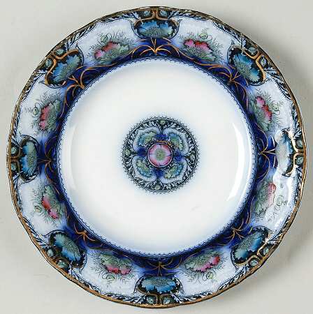 Balmoral Blue Multicolor Dessert/Pie Plate