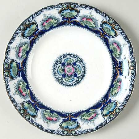 Balmoral Blue Multicolor Luncheon Plate