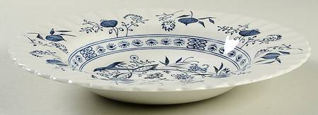 Blue Nordic Large Rim Soup Bowl
