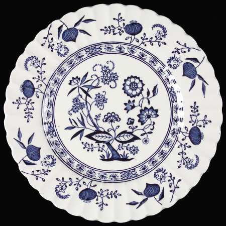 Blue Nordic Salad Plate