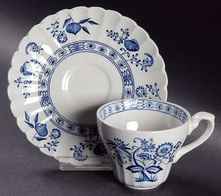 Blue Nordic Flat Demitasse Cup & Saucer Set