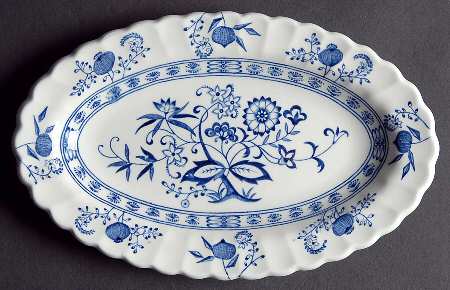 Blue Nordic Relish/Gravy Underplate