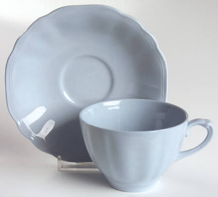 Glamour-Celeste Blue Flat Cup & Saucer Set