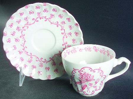 Chantilly Flat Cup & Saucer Set