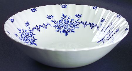 Chatsworth Blue 8" Round Vegetable Bowl