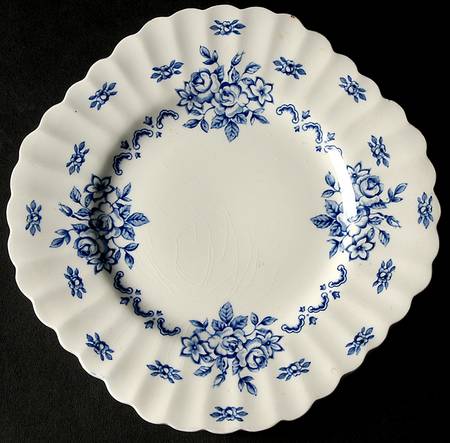Chatsworth Blue Square Dessert Plate