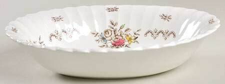 Chatsworth Multicolor 9" Oval Vegetable Bowl