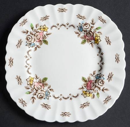 Chatsworth Multicolor Square Dessert Plate