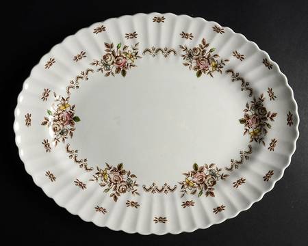 Chatsworth Multicolor 12" Oval Serving Platter