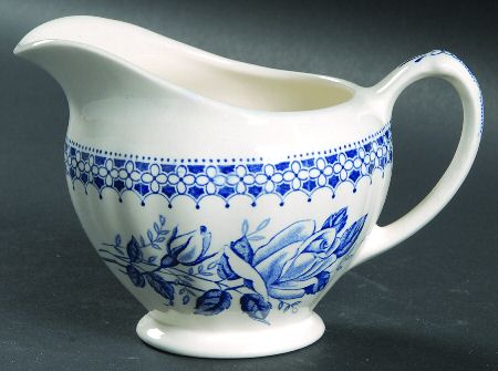 Chelsea Roses (Blue On White) Creamer