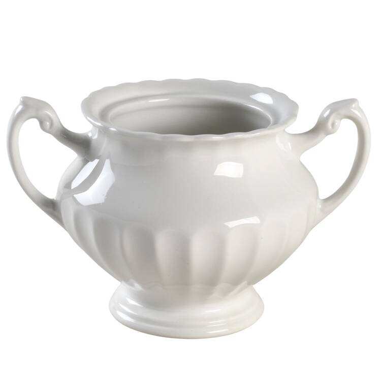 Classic White Sugar Bowl No Lid
