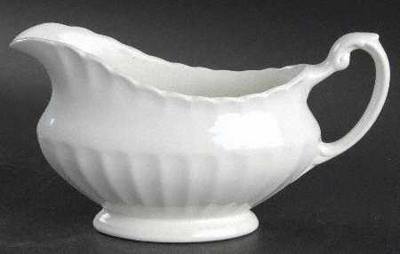 Classic White Gravy Boat