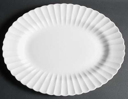 Classic White 16" Oval Serving Platter