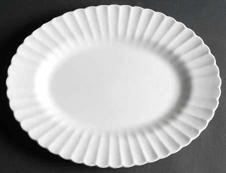 Classic White 13" Oval Serving Platter