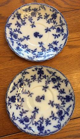Colonial Flow Blue (No Gold Accent) Saucer