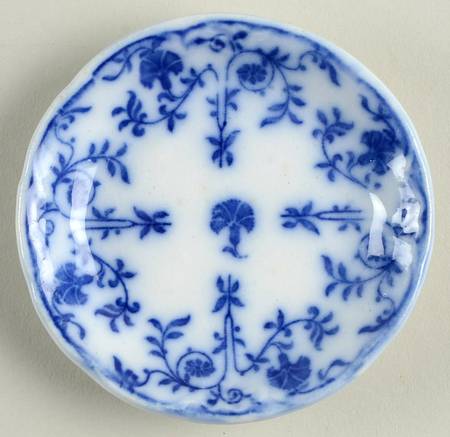 Colonial Flow Blue (No Gold Accent) Butter Pat