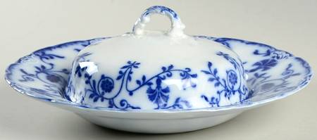 Colonial Flow Blue (No Gold Accent) Lid for Round Butter