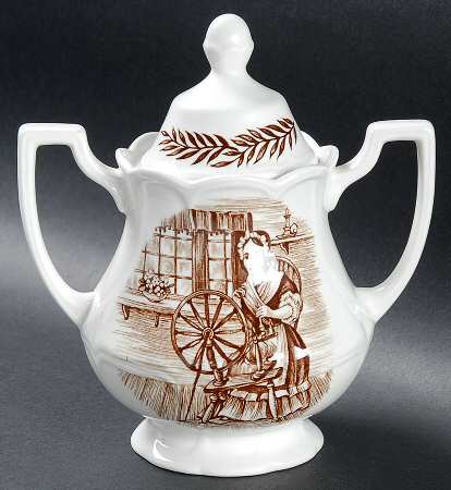 Colonial Brown Sugar Bowl & Lid