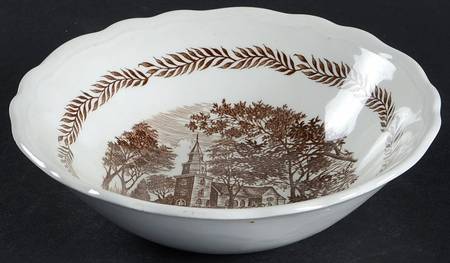Colonial Brown Coupe Cereal Bowl