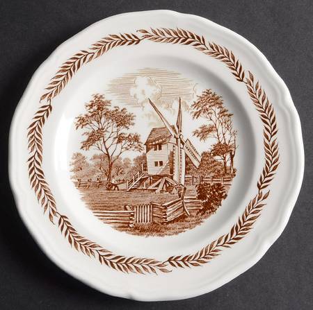 Colonial Brown Bread & Butter Plate