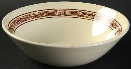 Country Tweed Brown Coupe Cereal Bowl