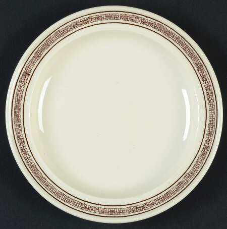 Country Tweed Brown Dessert/Pie Plate