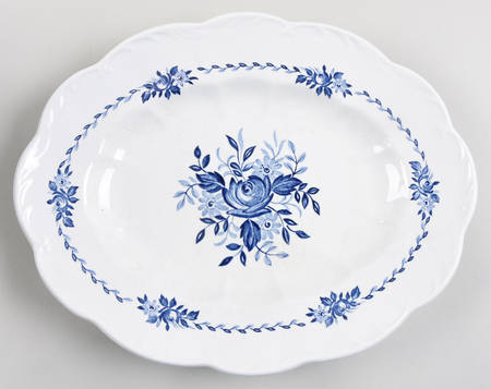Dresden Blue 13" Oval Serving Platter
