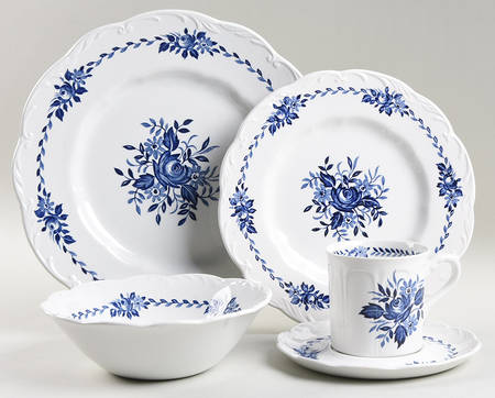 Dresden Blue 5 Piece Place Setting