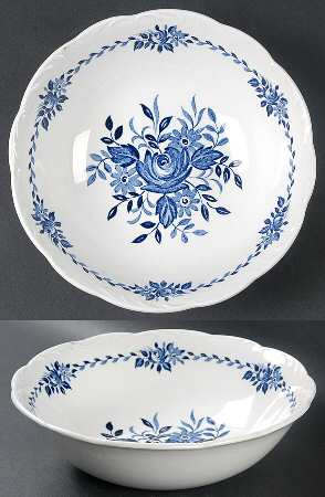 Dresden Blue 8" Round Vegetable Bowl