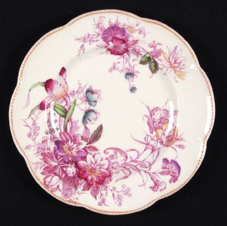 Floral Beauty Pink Multicolor Bread & Butter Plate