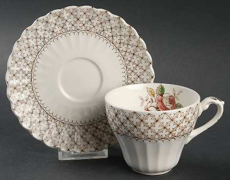 Florentine Flat Cup & Saucer Set